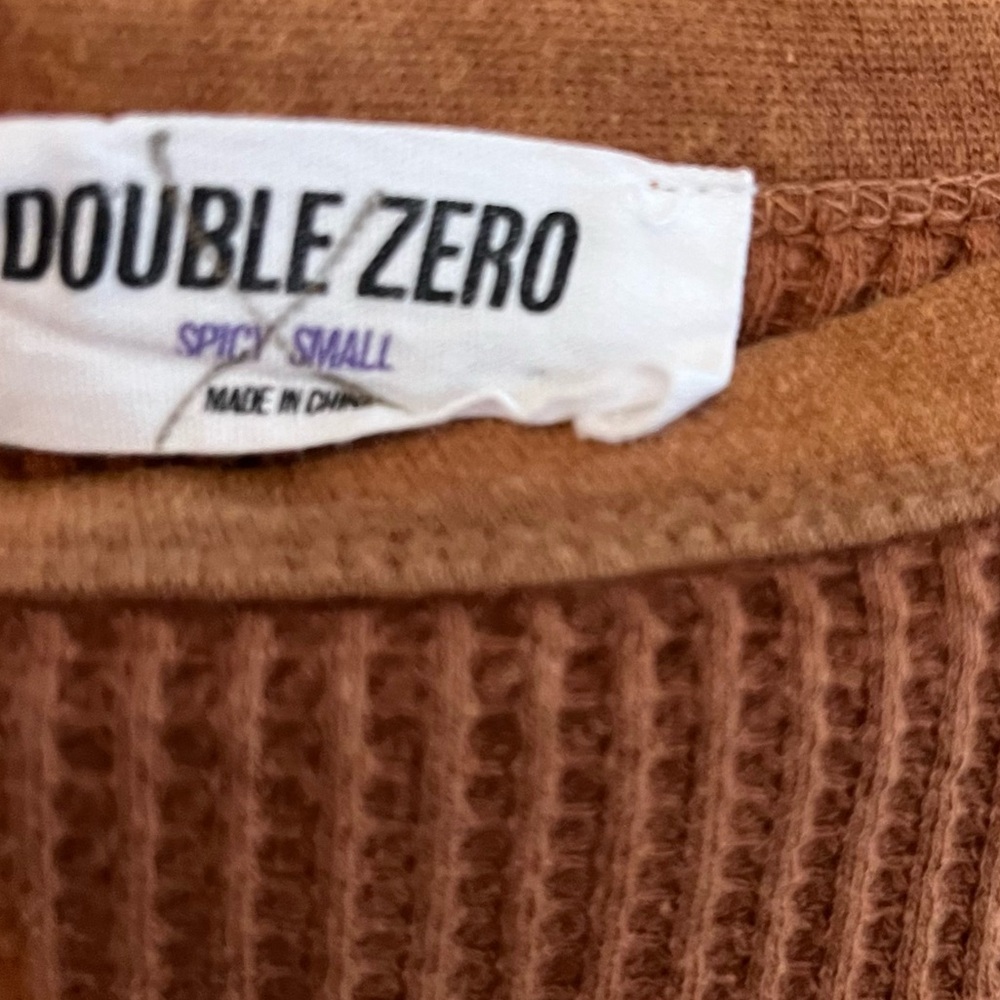 Rust Waffle Knit Thermal - Picture 7 of 8